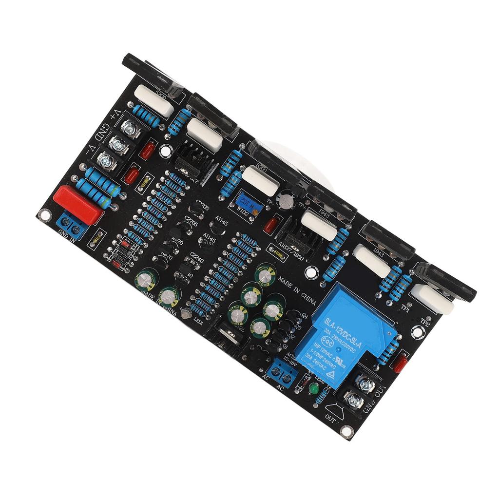 300W Power Amplifier Board Single Channel 1943+5200 Audio Rear Amplification Module DC ±20‑90V