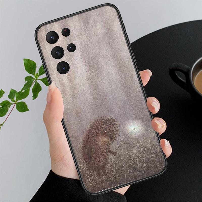 Чехол для телефона Samsung Galaxy A73 A13 A22 A32 A71 A33 A52 A53 A72 A73 A51 A31 A23 A34 A54 A52 A53S Ёжик в тумане Funda