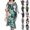 Women's Dress, Colorful Floral Prints, Vacation Loose Robe, Bikini, Sun-protective Smock
