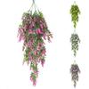 1Pc Artificial Lavender Fake Flower Wall Hanging Vine Rattan Wedding Party Decor