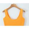 Women's Bandage Mini Dress Summer Square Neck Wide Strap Elastic Knit Bodycon Slim Fit Elegant Party Dress