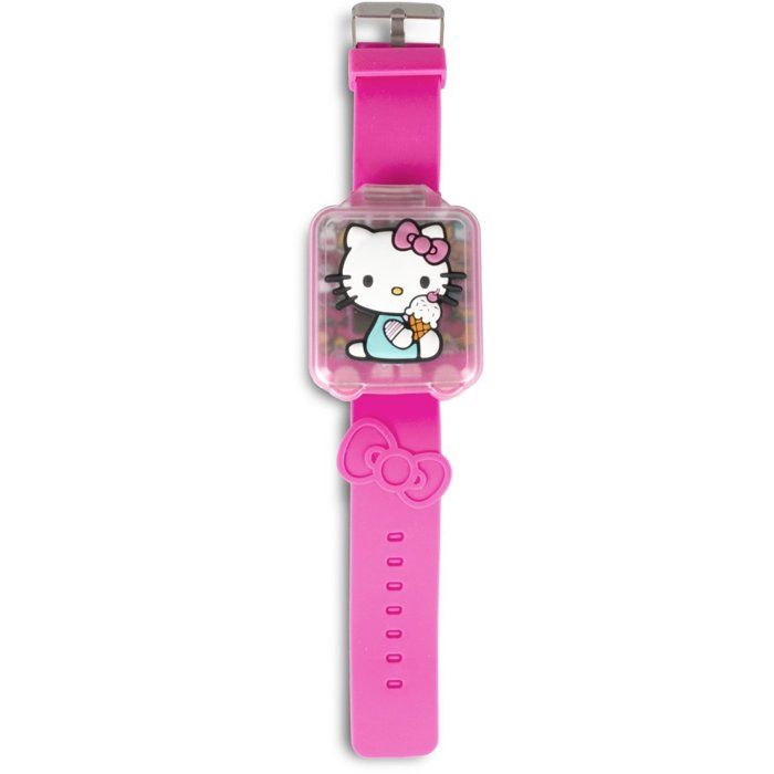 Montre Educative Hello Kitty - Indique heure, date - Contient 5 jeux - Fond d écran interchangeable - Effet sonore - Pile incluse