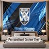 Custom Name Text Tapestry Canterbury-Bankstown Bulldogs Personalized Polyester Wall Tapestry For Bedroom And Room