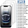 3PCS Tempered Glass For iPhone 16E 16 15 14 13 Pro Max Mini 15 Plus Screen Protector On for iPhone 11 12 Pro X Xr Xs Max Glass