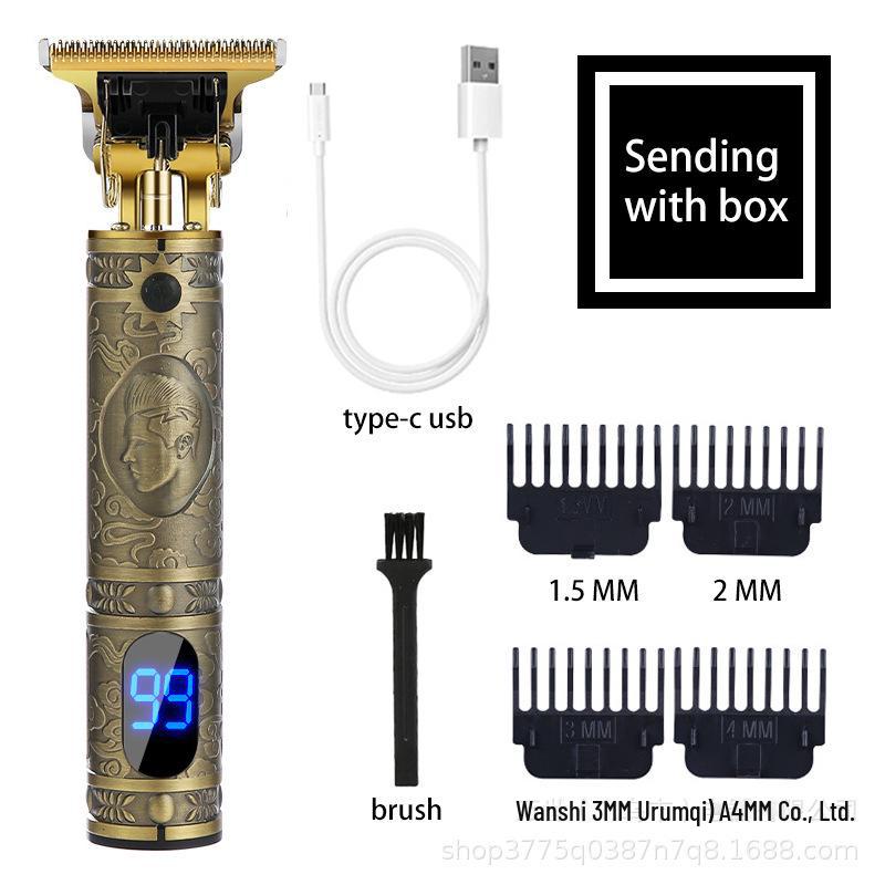 Электрическая машинка для стрижки волос T9 и бритва для лысой головы для подравнивания и карвинга