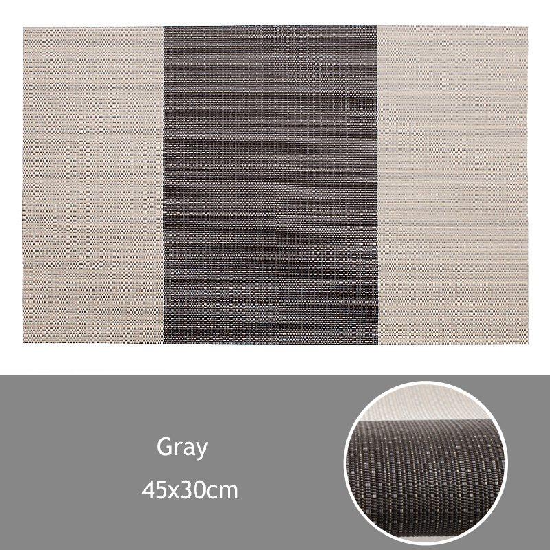 Упаковка из 4 шт. салфетки под приборы, прямоугольные салфетки под стол, теплоизоляционные коврики из ПВХ, салфетки под обеденный стол 45x30 см