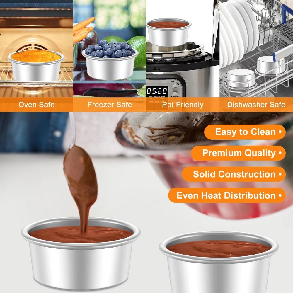 Round Cake Bake Pan Aluminum Alloy Cake Mold Pan New Cake Tin Kitchen Dessert Baking