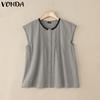 Летние женские топы без рукавов, с плиссировкой и контрастной отделкой, повседневные
