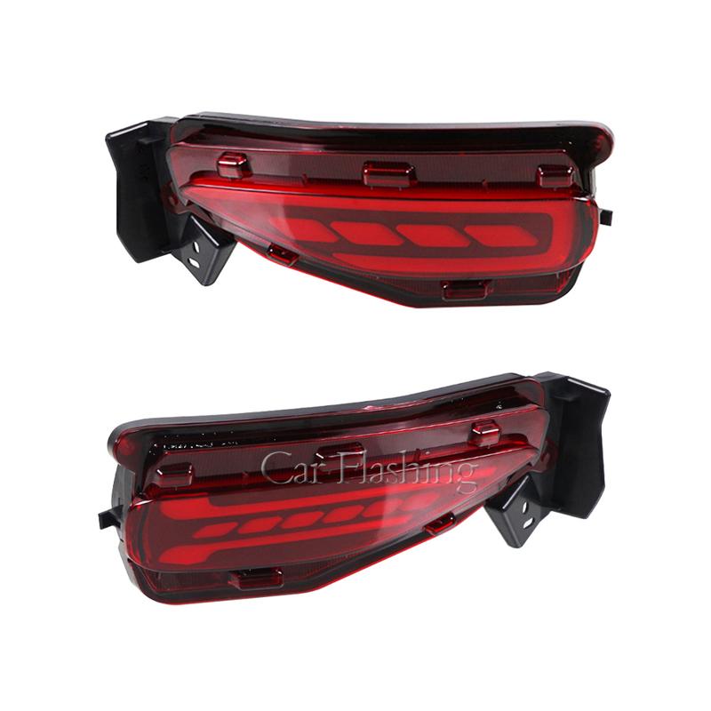 1 Set LED Reflector For Toyota Fortuner SW4 2015 2016 2017 2018   Rear Bumper Light Fog Lamp Brake Light Turn Signal