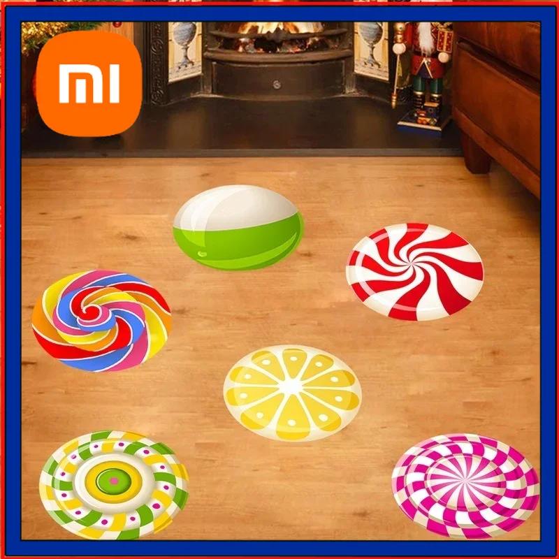 Xiaomi Christmas Candy Pattern Floor Sticker Xmas Wall Decal For Living Room Bedroom Home Holiday Party Decoration Removable Decor