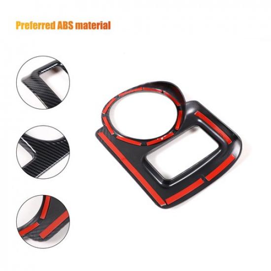ABS Carbon Fiber interior Center Cup Holder Cover Trim For Nissan 370Z 2009-20