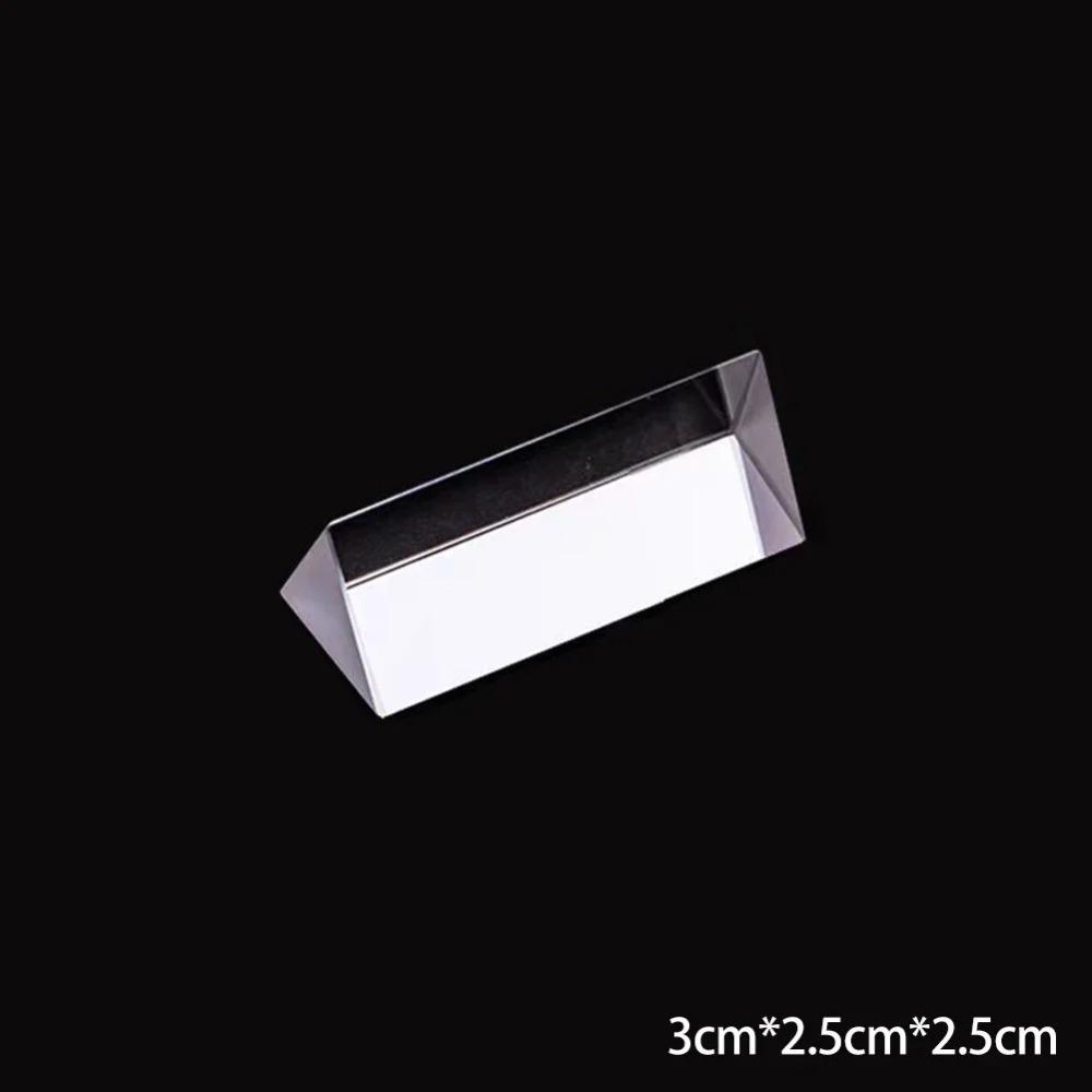 Seven Color Triangular Prism Length Size Crystal Prism Optical Prisms  Physics Teaching