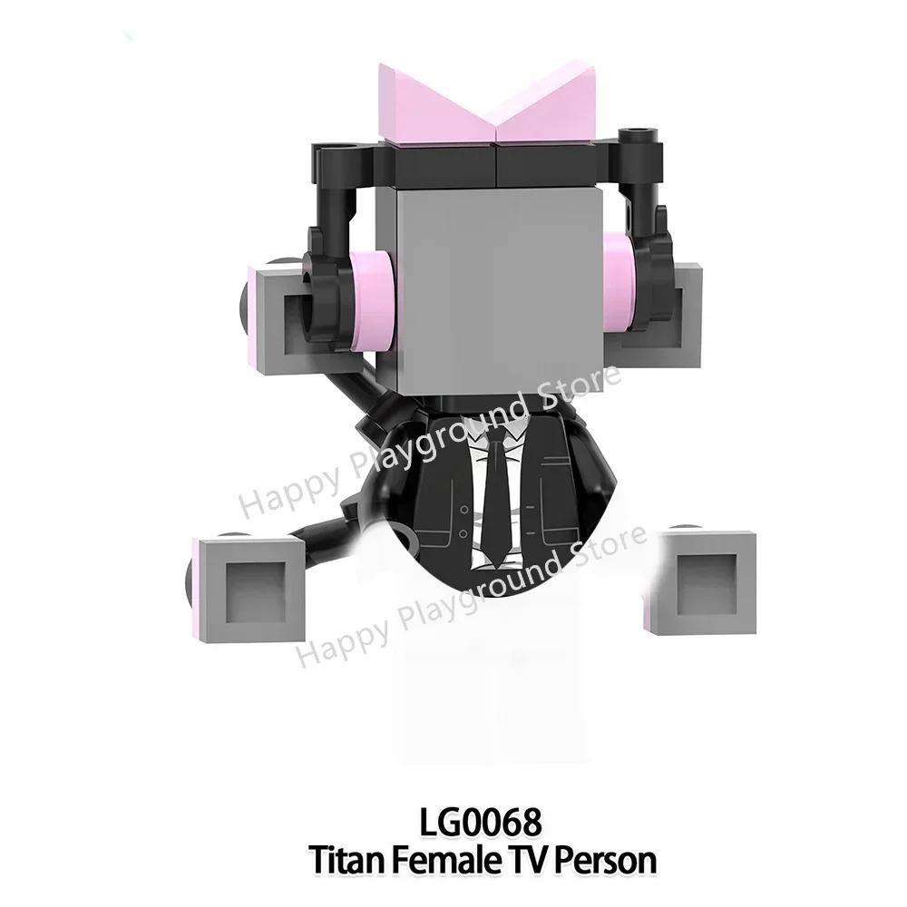 Скибиди Туалетный Человек Аниме Мультфильм Кубики Куклы Камерамен Спикермен ТВ Человек Мини Фигурки Действия Кубики Строительные Блоки