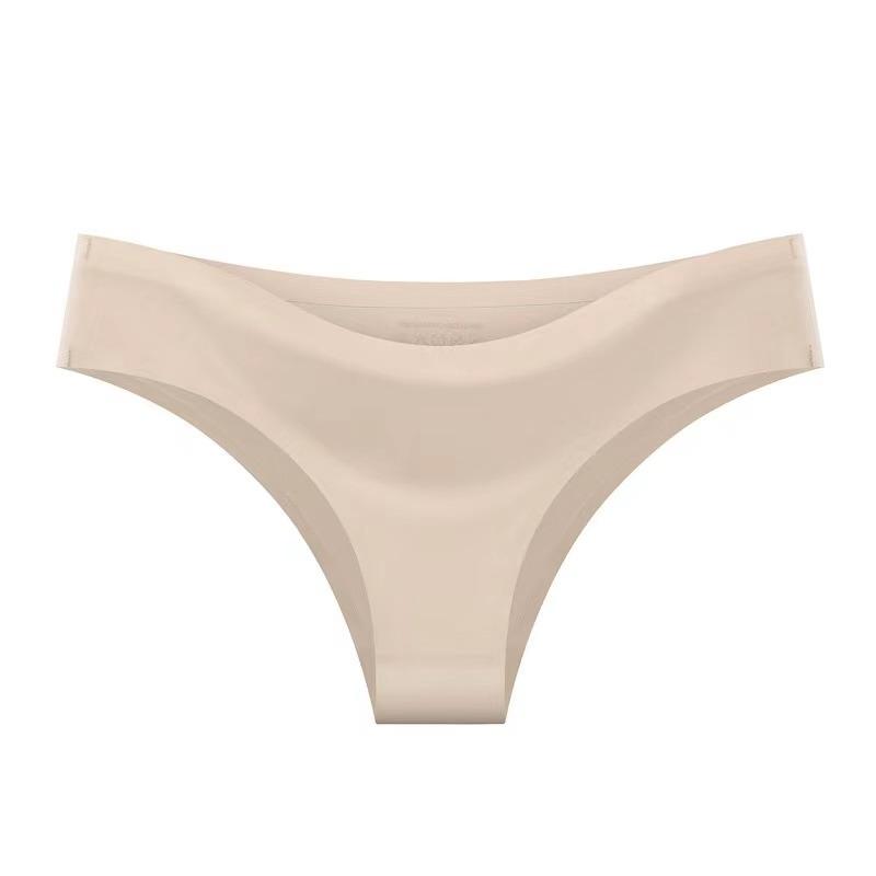 Women's Panties Underwear Fitness Sports Seamless Female Lingerie Sexy T-back Tanga Thong Ice Silk Intimates