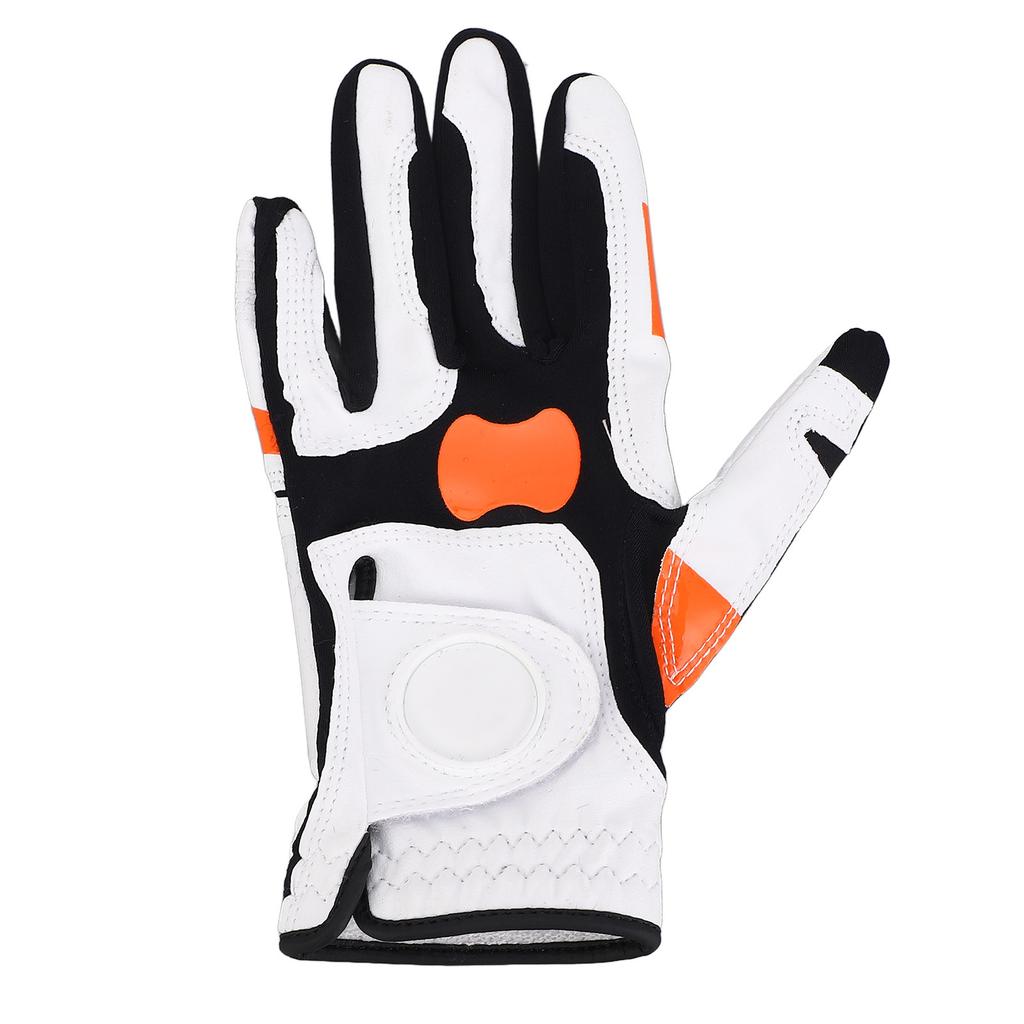 Left Hand Golfing Glove Non Slip Silicone Grip Swing Locating Glove for Daily Training Size 25 (for Men)