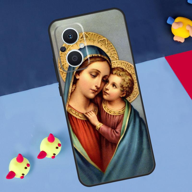Религиозные Мария и Иисус Для OPPO Reno 12F 13F 14F 11F 10 11 12 13 14 Pro 8T 7 8 Lite OPPO Find X9 X8 X6 X5 Pro Чехол