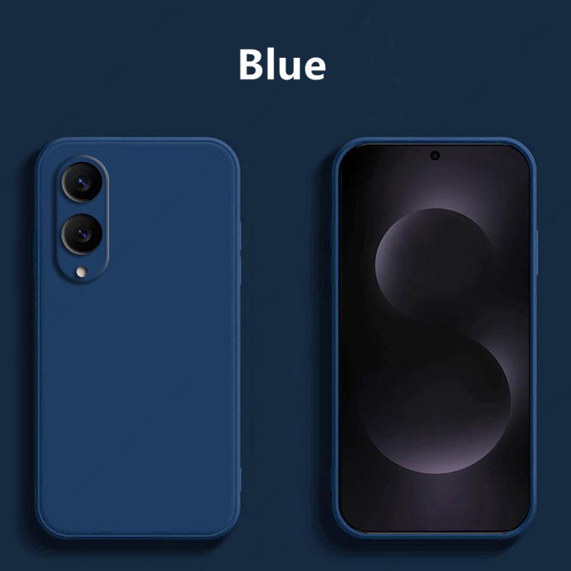 Жидкий силиконовый чехол для телефона Samsung Galaxy S25 Edge, чехол Funda, задняя крышка для Samsung S25 Edge, чехол