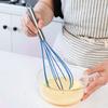1/5 шт. силиконовый венчик с ручкой из нержавеющей стали для мытья в посудомоечной машине эргономичный дизайн с подвесным отверстием для взбивания яиц