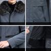 Parker мужское полушубок средней длины с подкладкой из меха кролика, зимнее пальто из американского енота, толстое