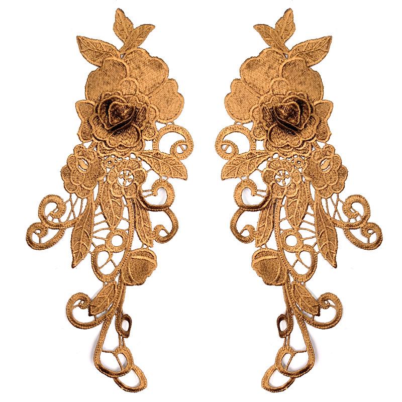 3D водорастворимая кружевная цветочная аппликация для аксессуаров одежды своими руками