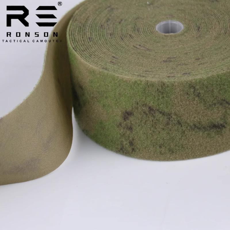 BEPAN Tactics DIY Clothing Accessories Green Ruin Camo Fur Surface Nylon Webbing 1M/5M Length