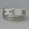 New Punk European and American Pyramid Cyber Subculture Gothic Square Bead Rivet Belt for Women