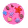 DIY Marine Themed Silicone Mould Baking Molds Tools Fondant Cake Moulds for Cake Cupcake Decorations Candy Chocolate Baking Molds AVE