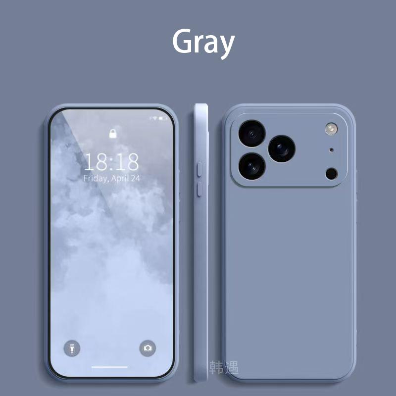Ударопрочный чехол из ТПУ для iPhone 17 16 Pro Max Для iPhone 17Air 16 15 14 Pro Чехол Жидкий силикон Оригинальный ТПУ Защитный чехол 13Pro