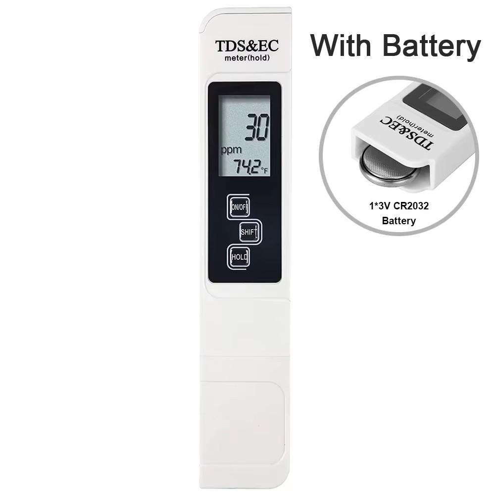 PH-метр и TDS-метр Цифровой тестер качества воды 0-14 pH-метр Тестер 0-9990PPM TDS и EC ЖК-дисплей Чистота воды PPM Аквариум Фильтр Тестовый стержень качества воды