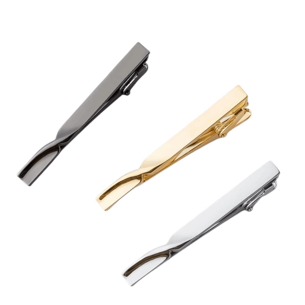 Elegant Classic Men's Tie Clip Metal Lightweight Tie Pin Portable Tie Clasp for Wedding Ceremony