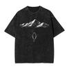 Streetwear Washed Tshirt Lone Penguin Survival But Why Funny Dark Meme Cotton Tshirts  Hipster Tshirt Men Beach Y2k Basic Tees