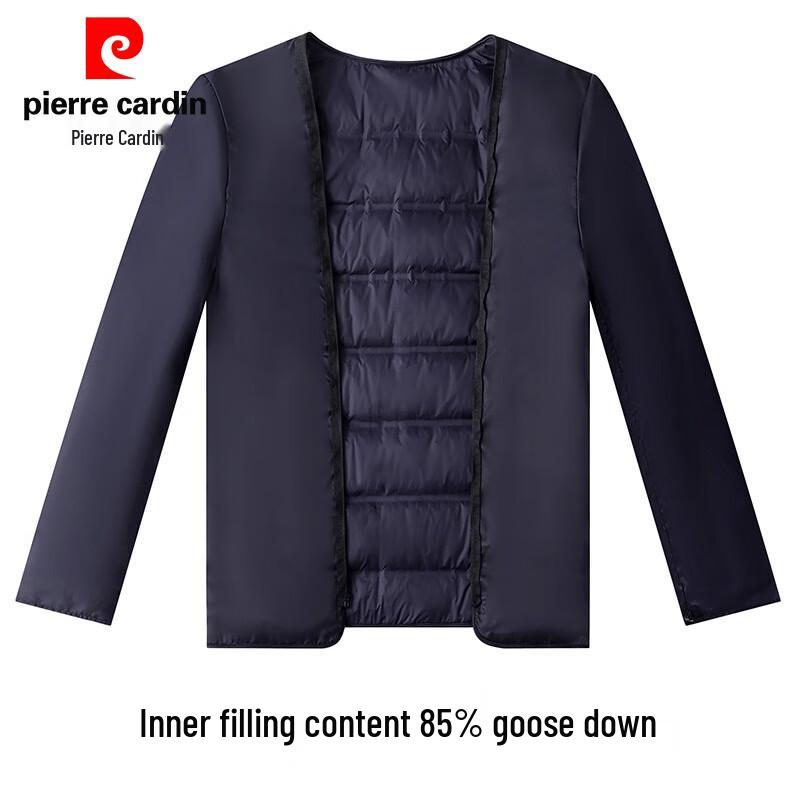 Мужское полупальто Pierre Cardin средней длины из смесовой шерсти и кашемира на подкладке из пуха