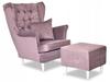 Gaja Scandinavian Family Furniture кресло с подголовником сиренево-розовый салон красоты