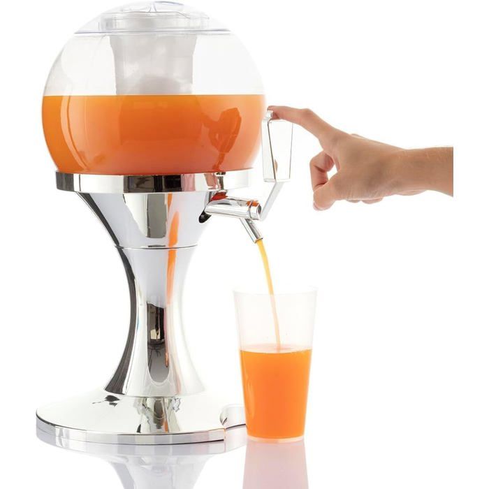 Distributeur de Boisson Bière Réfrigé avec glaçon, boisson, liqueur, bar, bac à glaçon 3,5 Litres Robinet