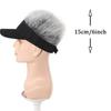 Fashionable Curly Hair Hip-hop Baseball Cap Wig Synthetic Fiber Wig Integrated with Sunshade and Fashionable Wig Accessories