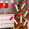 Рождественские украшения Украшения в виде ножек эльфа Праздничный верхушка для елки Подвесные реквизиты для камина Праздничный
