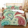 Комплект постельного белья с 3D-принтом пейсли, одеяло и наволочка в богемном стиле, 2/3 шт. AU220 * 240, полный размер, мягкое и быстросохнущее украшение для дома