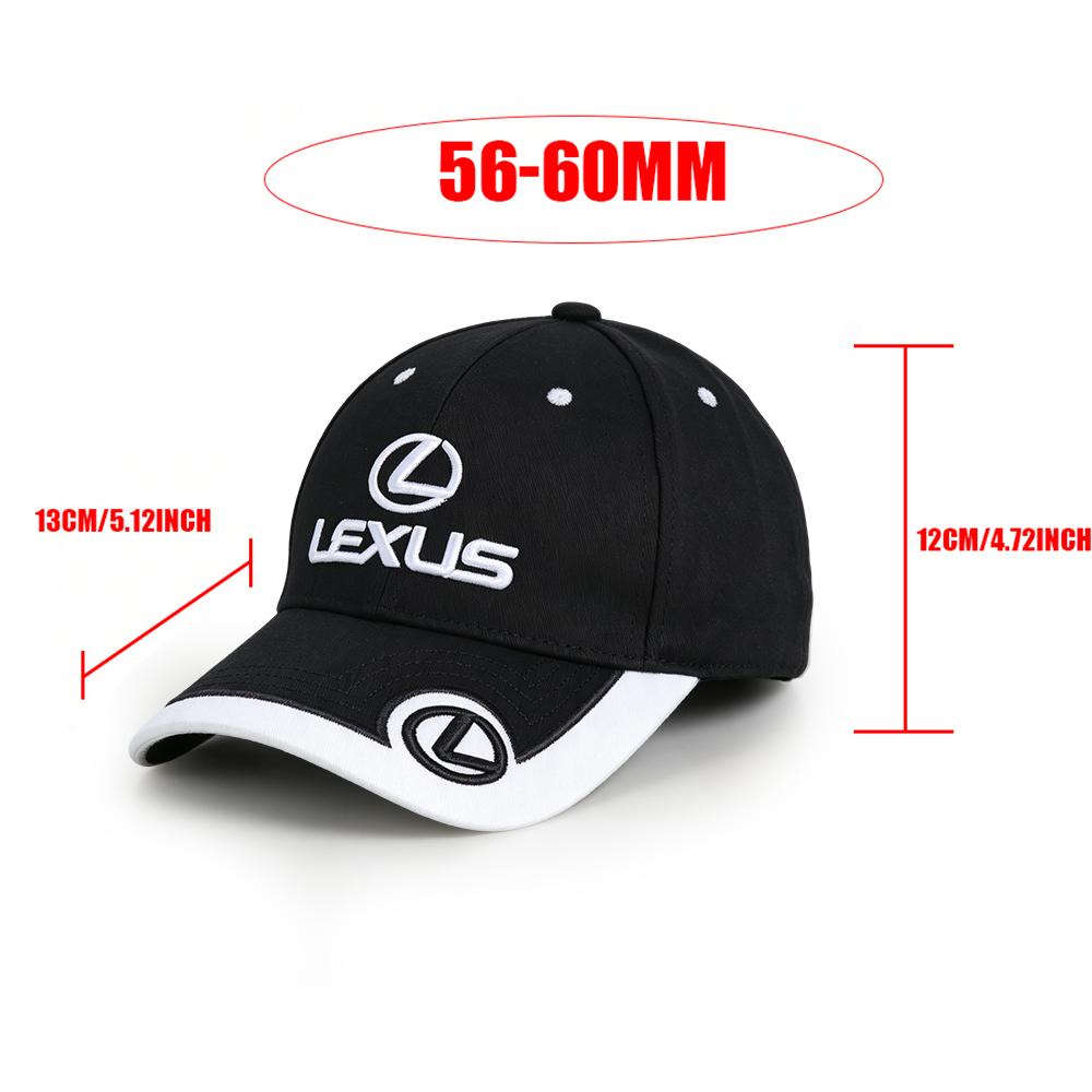 Car Emblem Snapback Baseball Cap Adjustable Unisex Summer Casual Hat Sunscreen Hat For Lexus CT200h NX300h RX330 EX300h F SportBL1