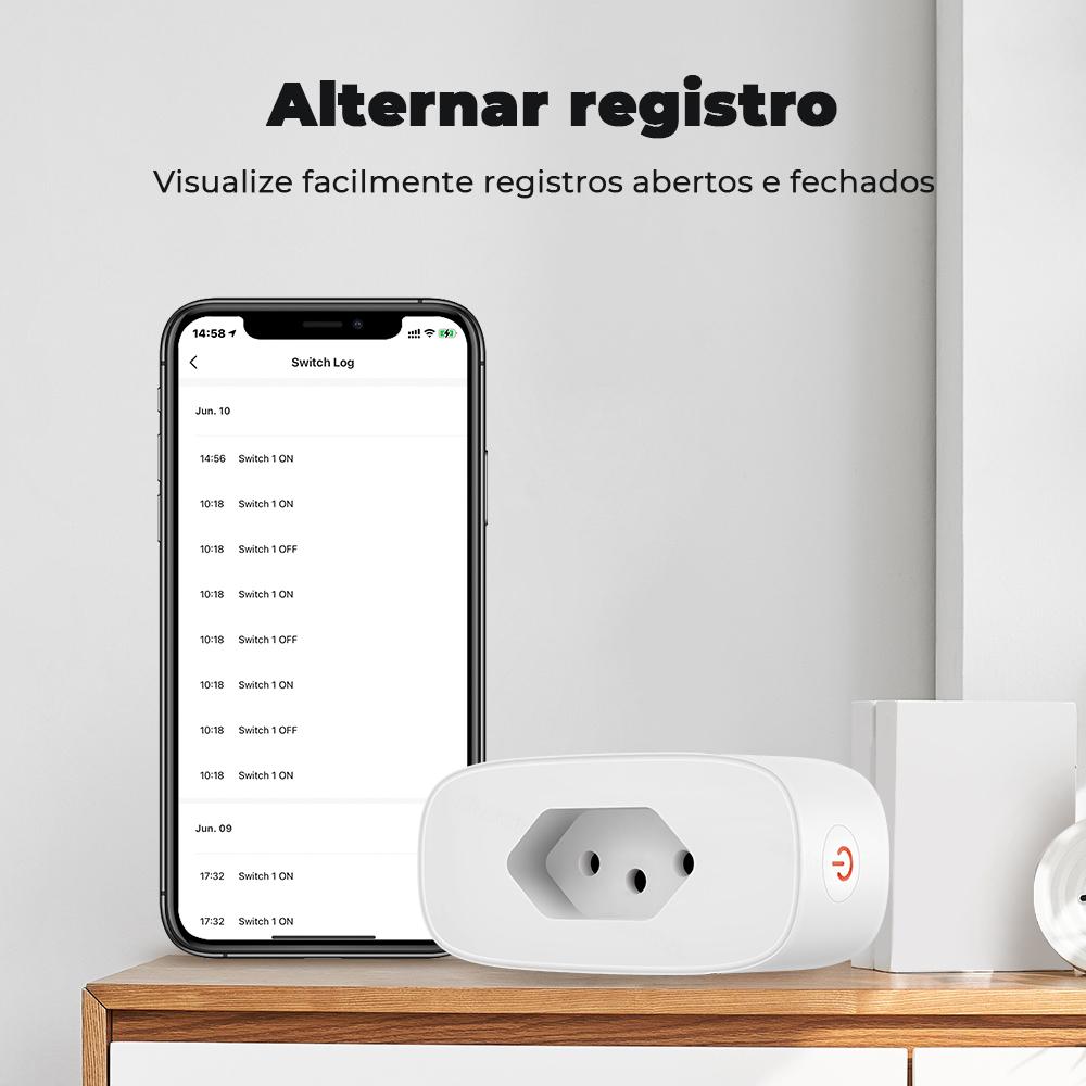 16a бразильский стандарт Tuya Wi-Fi умная розетка адаптер монитор питания таймер приложение голосовое работает для Google Home Alexa