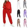 Women's Two Piece Sets It Long Sleeve Hoodies Pullover Sweatshirt Sweatpant Casual Workout Tracksuit