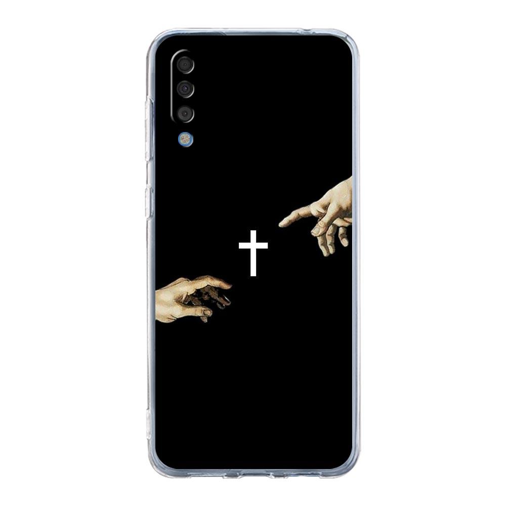 Case For Samsung A56 A36 A26 A16 A14 A12 A22 A32 5G A34 A42 A52 A54 A50 A70 A40 A20E A20S A06 Cover Bible Jesus Christ Cross
