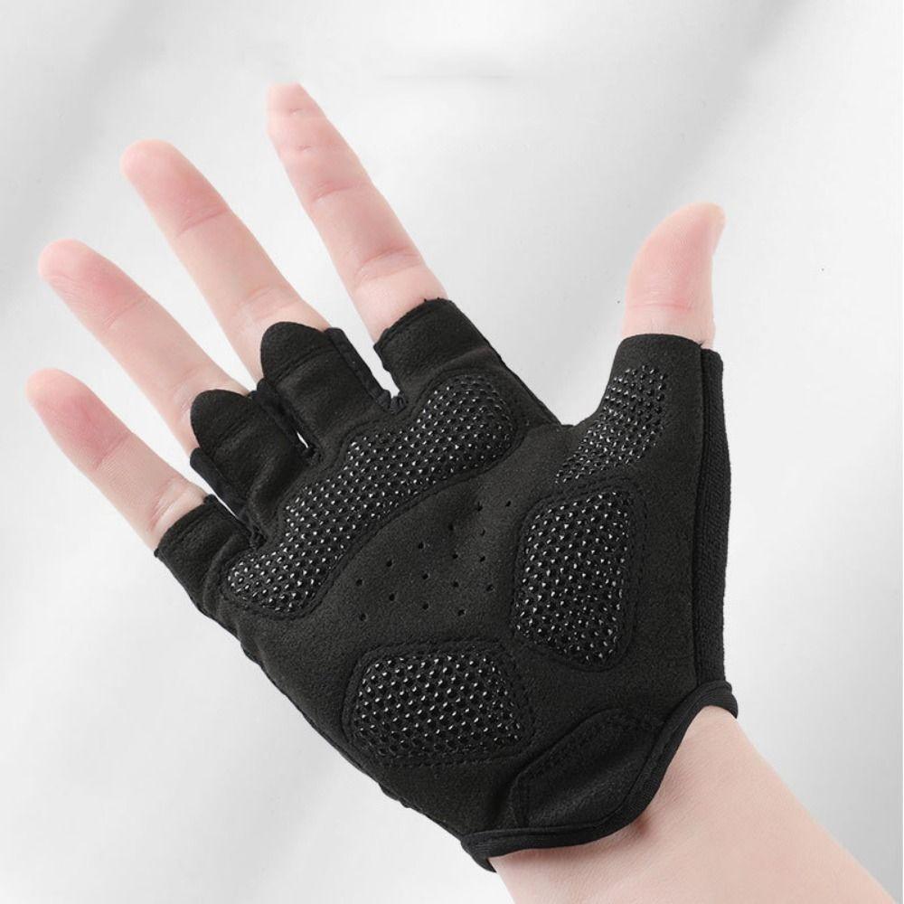 Anti-Slip Racing Finger Mittens Wear-Resistant Men'S Fingerless Gloves Outdoor Sport