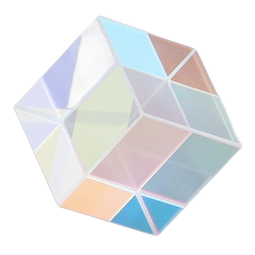 Dichroic   Prism Colorful Glass   Prism for Physics Teaching Research Decoration Art Education