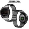 Металлический ремешок Quick Fit для часов Garmin Fenix 6 7 Pro 5 Plus 5s 6s 7s 3HR 26 мм 22 мм 945 Без зазоров Изогнутый конец из нержавеющей стали