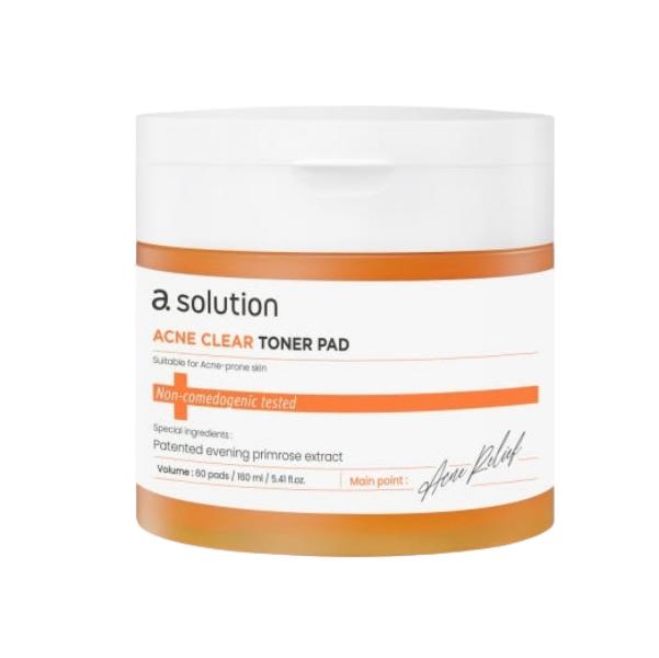 asolution acne clear toner pad 60ea
