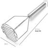 Stainless Steel Multifunctional Double-Layer Potato Masher Kitchen Gadget