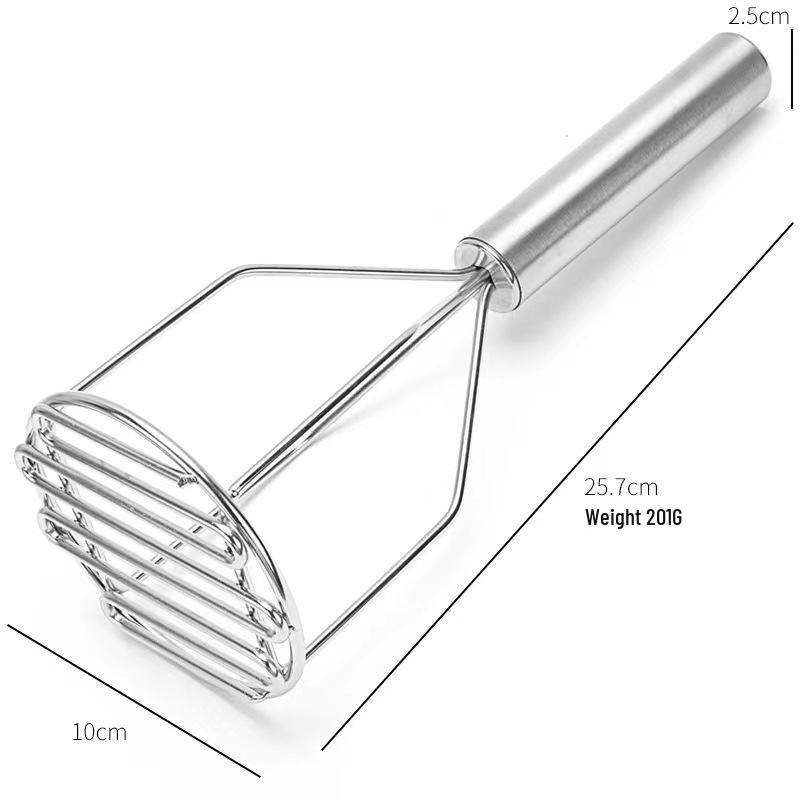 Stainless Steel Multifunctional Double-Layer Potato Masher Kitchen Gadget