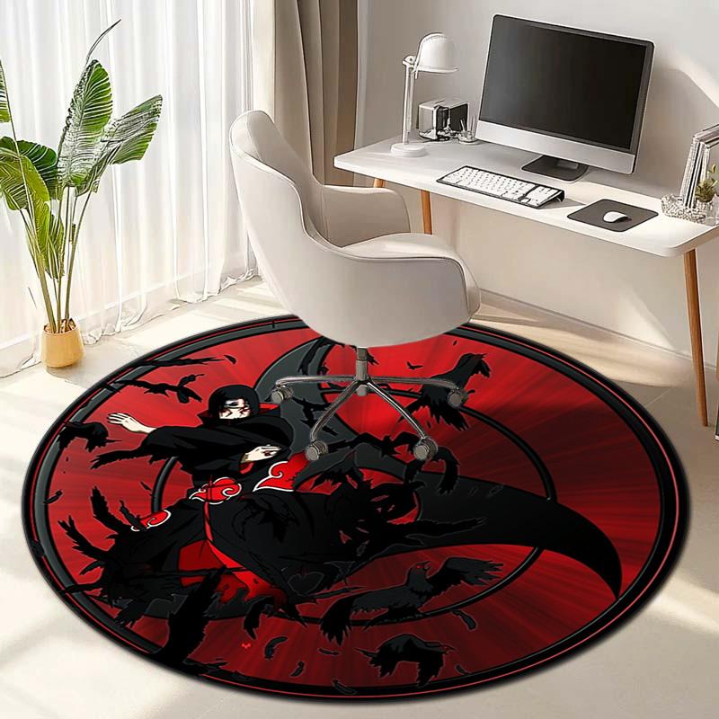 Famous cartoon NARUTO protagonist Uzumaki Naruto round carpet soft home decoration anti-slip door mat outdoor picnic mat carpet M6