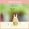 Neighbor Resin My Totoro Figurine Holding Lotus Leaf Design For Gift Tabletop