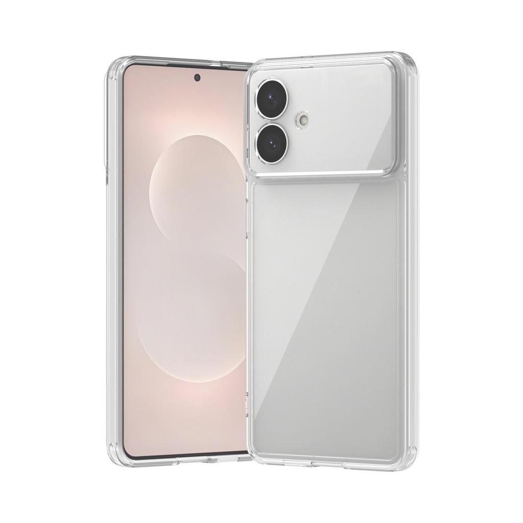 Прозрачный акриловый противоударный чехол двойного назначения для Samsung S25 Ultra для S24FE